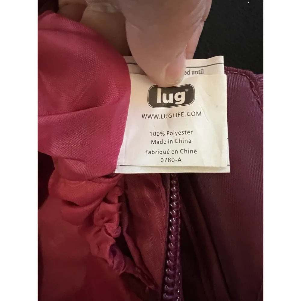 Lug Streetcar Quilted Shoulder Bag Purse in Red Diaper Bag
